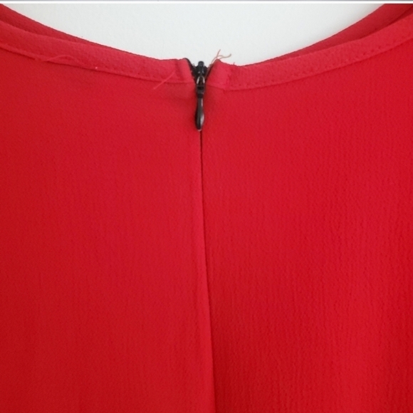 Boohoo Red Twist Wide Leg Jumpsuit - Picture 8 of 10